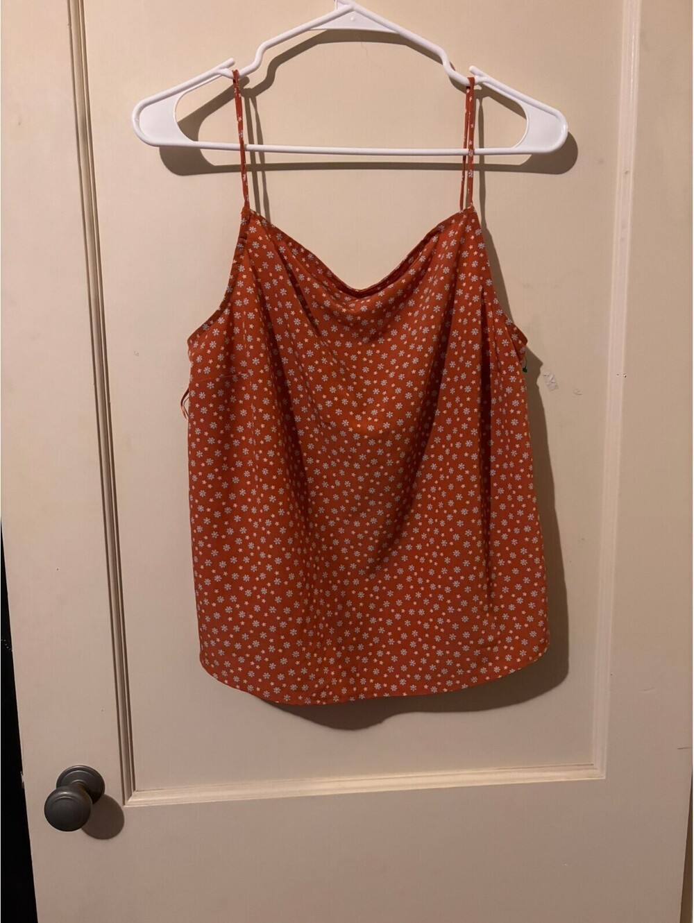 Levi's orange floral tank Large